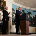 El presidente estadounidense, Donald Trump, junto al vicepresidente Mike Pence, en la Casa Blanca P / Foto: Joyce N. Boghosian/The White House/dpa