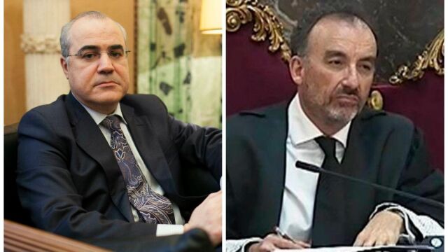 Los jueces Llarena y Marchena.