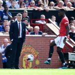 Pogba, en el partido del Manchester