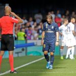 Modric se retira de Balaídos tras su expulsión el pasado sábado