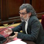 Jordi Cuixart durante el juicio del "procés".