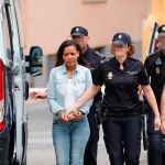 Ana Julia Quezada, a su llegada esta mañana a la Audiencia Provincial de Almería