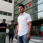 Javier Sánchez Santos, tras presentar la demanda de paternidad a Julio Iglesias en los juzgados de Valencia en 2017