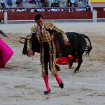 Arturo Macías, tras sufrir el percance (Foto: Cipriano Pastrano)