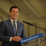 El presidente andaluz, Juanma Moreno, participó en el Forum Europa en Madrid / Foto: Junta de Andalucía