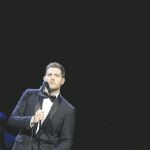Michael Bublé en una reciente actuación en Estados Unidos, donde arrancó su gira de regreso