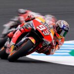 Márquez, durante la primera jornada del GP de Japón
