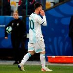 Messi, yéndose del campo