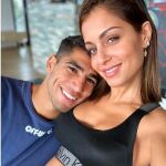 Hiba Abouk y Achraf Hakimi, en una imagen de archivo / Instagram