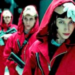 En la imagen, en primer plano, Úrsula Corberó, que interpreta a Tokio en «La casa de papel»