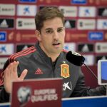 Robert Moreno, en la conferencia de prensa previa al partido ante Suecia