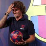 Griezmann posa como jugador del Barcelona