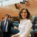 Isabel Díaz Ayuso, tras ser elegida presidenta de la Comunidad de Madrid / Foto: Rubén Mondelo