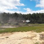 Helicóptero de la Guardia Civil en una operación de rescate
