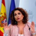 La ministra de Hacienda, María Jesús Montero
