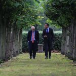 Boris Johnson y Varadkar durante su encuentro/ EFE