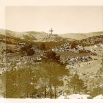 Fotografías antiguas del Valle de los Caídos, sobre las que Franco realizó anotaciones de cara al diseño de la Basílica / Foto: Jesús G. feria