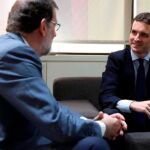 Pablo Casado y Mariano Rajoy, en una imagen de archivo / Efe