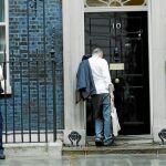 Dominic Cummings, principal asesor de Boris Johnson, a su llegada ayer a Downing Street