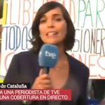 Captura de vídeo del momento en el que se encontraba en directo la periodista