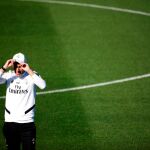 Zidane, en un entrenamiento