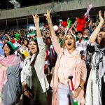 Mujeres iran&iacute;es en el partido entre Espa&ntilde;a e Ir&aacute;n en el pasado Mundial de Rusia de 2018