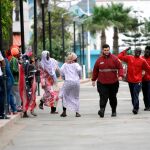 Varios de los 52 inmigrantes que accedieron a Melilla el pasado mes de mayo / Foto. Efe