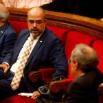 El conseller Miquel Buch en el Parlament