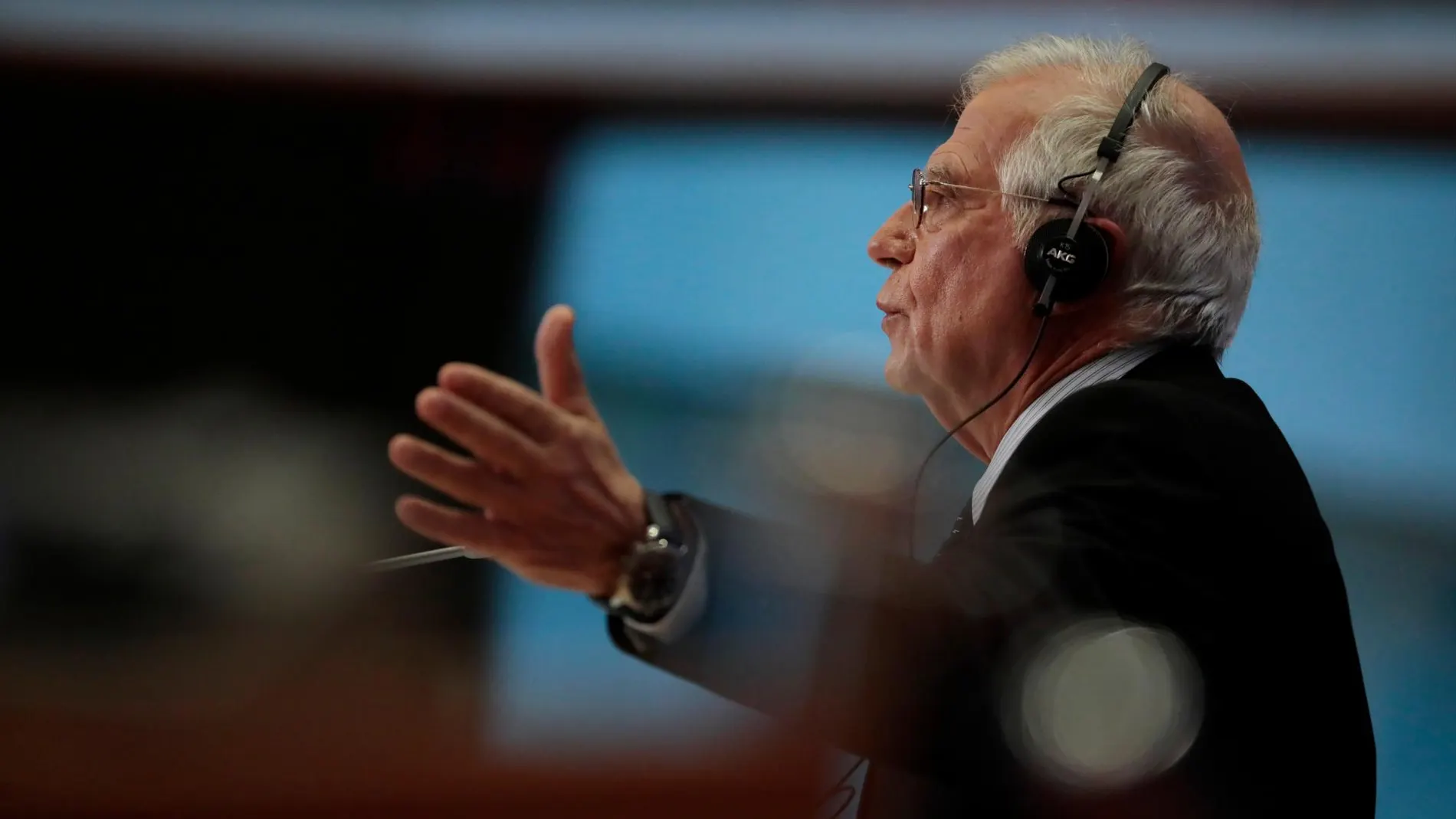 Josep Borrell en la sesión de preguntas de los europarlamentarios este pasado lunes/Efe