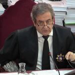 El fiscal Javier Zaragoza, durante una de las sesiones del juicio del "procés" a los líderes independentistas catalanes