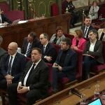 Imagen de una de las sesiones del juicio del 'procés' en 2019