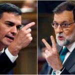Pedro Sánchez y Mariano Rajoy, en una imagen de archivo / Efe