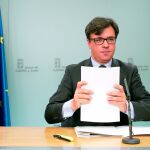 El director de Comunicación de la Junta, Alejandro Salgado, comparece en rueda de prensa posterior al Consejo de Gobierno