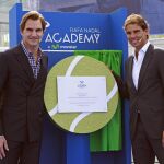 Federer y Nadal, en la inauguración de la Academia de Rafa