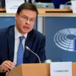 El vicepresidente económico de la Comisión Europea, Valdis Dombrovskis