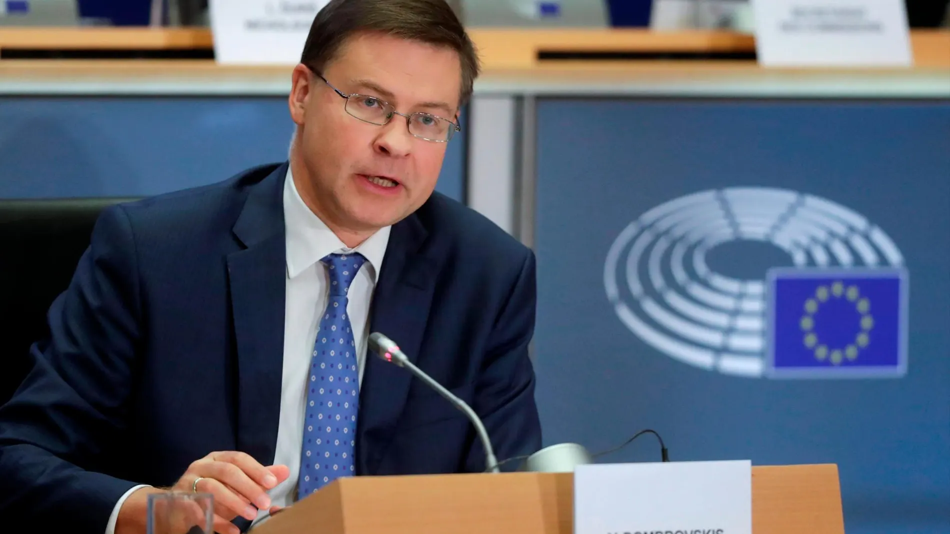 El vicepresidente económico de la Comisión Europea, Valdis Dombrovskis