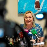 Inés Madrigal, el primer caso de bebé robado reconocido por los tribunales, compadeció ayer ante la Prensa