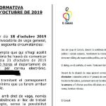 El mail recibido por los trabajadores de un Ayuntamiento gobernado por ERC y la CUP y la circular de un centro deportivo que cerrará hoy
