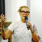 Francesca Thyssen, ayer en Madrid, inauguró la sede en Madrid de FTB21