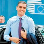 El presidente del Gobierno en funciones, Pedro Sánchez, a su llegada a la cumbre entre los jefes de Estado y de Gobierno de la UE que comenzó ayer en Bruselas