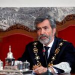 El presidente del Tribunal Supremo y del Consejo General del Poder Judicial, Carlos Lesmes
