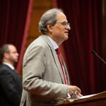 El president Quim Torra, en el Parlament