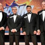 De izda. a dcha., el equipo de Los Lobos:Alberto, Valentín, Manu y Erundino