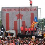 Una imagen de la Diada de 2018