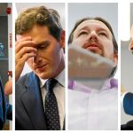 Pablo Casado, Albert Rivera, Pablo Iglesias y Santiago Abascal