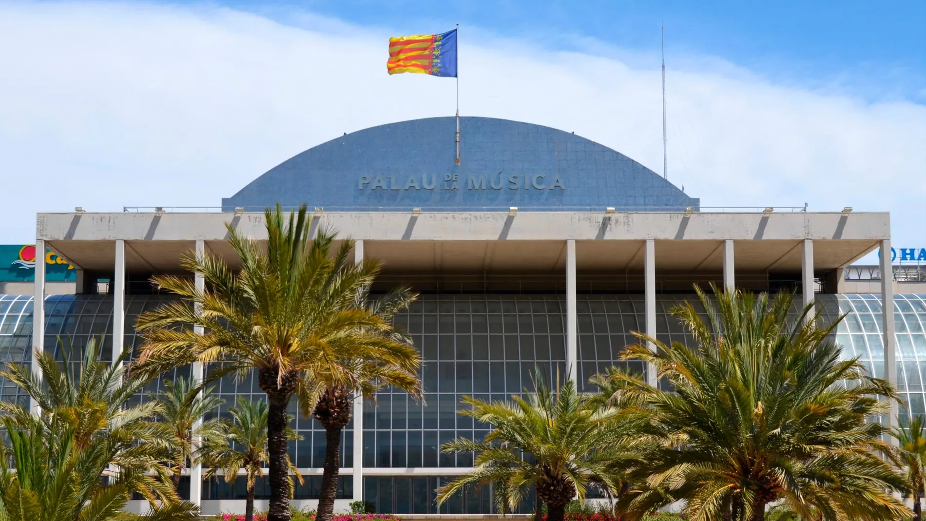Fachada principal del Palau de la Música de Valencia