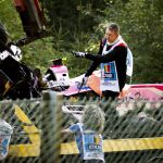 Recogiendo los restos del accidente