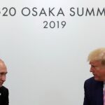 El presidente ruso, Vladimir Putin y su homólogo de Estados Unidos, Donald Trump, se reunieron en Osaka/Efe
