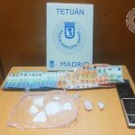 Alijo incautado al ciclista en Tetuán