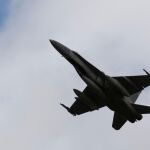 Caza de combate F-18 del Ejército del Aire
